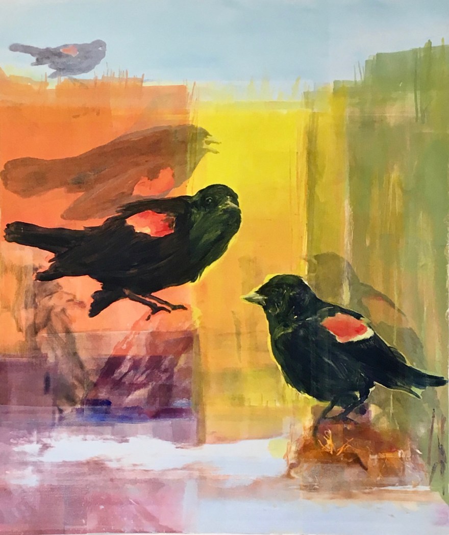 Black Birds On Bowers Brook III